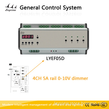 High quality and huge capacity 4CH 5A rail dmx 512 light controller